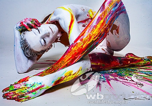 white body painting, lelaperez